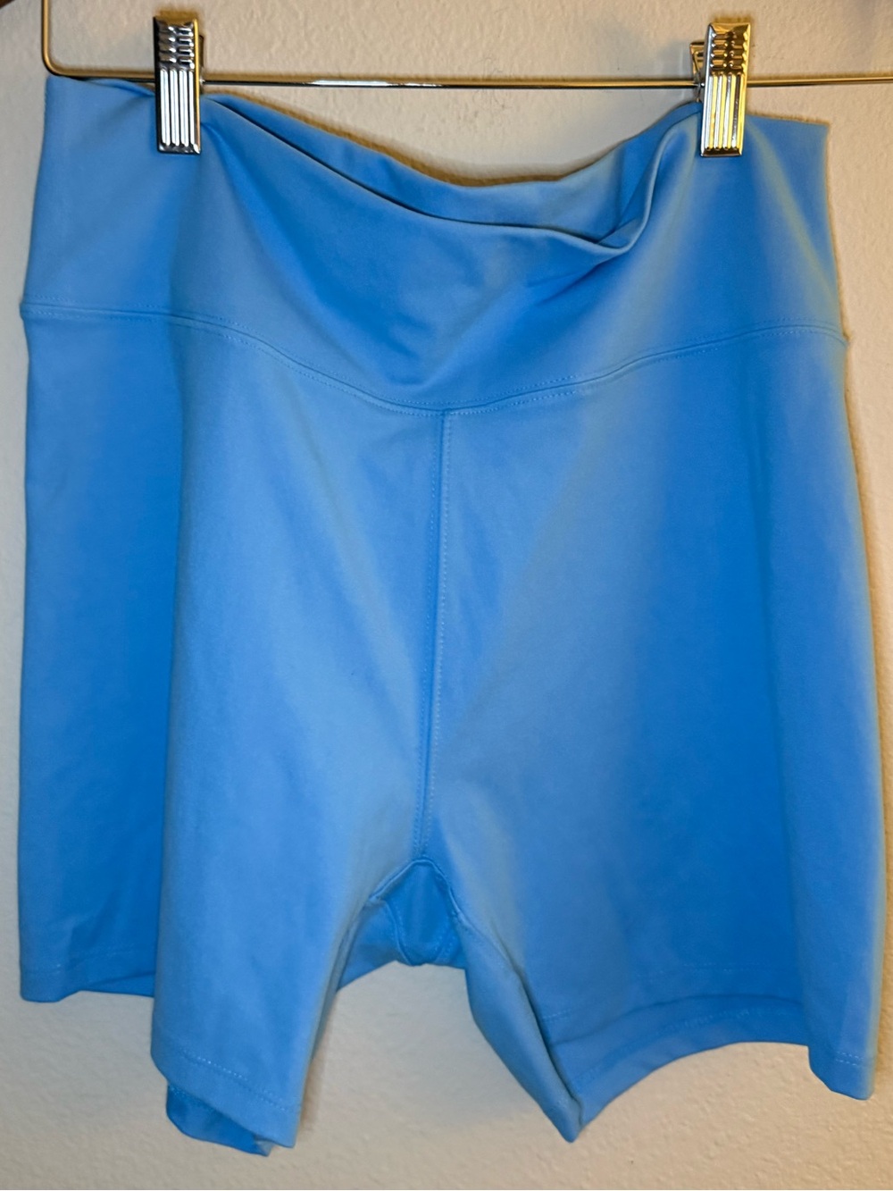 wild fable Light Blue High-Rise Bike Shorts